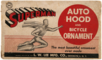 RARE SUPERMAN HOOD/BICYCLE ORNAMENT WITH BOX.