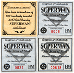 "SUPERMAN THE MAN OF STEEL" HIGHLAND MINT MEDALLION TRIO.