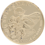 "SUPERMAN THE MAN OF STEEL" HIGHLAND MINT MEDALLION TRIO.