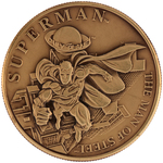 "SUPERMAN THE MAN OF STEEL" HIGHLAND MINT MEDALLION TRIO.