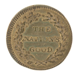 "GENL. ANDREW JACKSON" 1824 CAMPAIGN TOKEN.