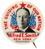 THE GUIDING (STAR) OF OUR NATION" GRAPHIC SMITH PORTRAIT BUTTON.