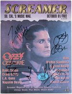 OZZY OSBOURNE SIGNED "SCREAMER MAGAZINE."