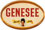 "GENESEE BEER - ALE" SIGN WITH JENNY GIRL.