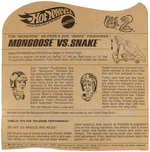 "HOT WHEELS MONGOOSE" ON CARD.