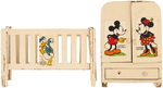 MICKEY MOUSE & FRIENDS DOLL HOUSE FURNITURE - NURSERY SET.