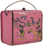 MICKEY & MINNIE MOUSE TIN CARRYALL.