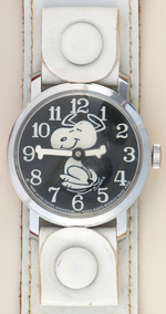 "SNOOPY TIME" WHITE VARIETY BOXED WATCH.