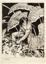 "TARZAN: THE BECKONING" #3 COMIC PAGE ORIGINAL ART & PRINT BY THOMAS YEATES.