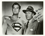 "ADVENTURES OF SUPERMAN" SIGNED PHOTO TRIO.