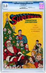 "SUPERMAN CHRISTMAS ADVENTURE" #NN 1944 CGC 2.0 GOOD.