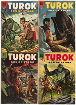 "TUROK SON OF STONE" COMIC LOT OF 18 ISSUES.