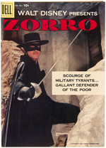 WALT DISNEY'S ZORRO COMIC LOT OF SEVEN ISSUES.