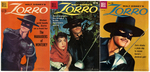 WALT DISNEY'S ZORRO COMIC LOT OF SEVEN ISSUES.