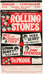 THE ROLLING STONES 1964 CONCERT HANDBILL.