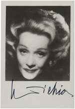 MARLENE DIETRICH SIGNED PHOTO.