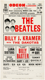 THE BEATLES ODEON-LLANDUDNO 1963 CONCERT HANDBILL.