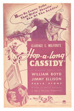 "HOP-A-LONG CASSIDY" 1935 ORIGINAL ISSUE PRESS BOOK FOR FIRST FILM.