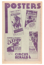 "HOP-A-LONG CASSIDY" 1935 ORIGINAL ISSUE PRESS BOOK FOR FIRST FILM.