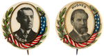 HUGHES AND WILSON MATCHING COLORFUL PORTRAIT BUTTONS.