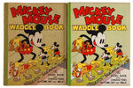 "MICKEY MOUSE WADDLE BOOK" WITH DUST JACKET, RAMP & RARE BAND.