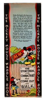 "MICKEY MOUSE WADDLE BOOK" WITH DUST JACKET, RAMP & RARE BAND.