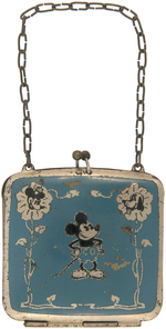 MICKEY & MINNIE MOUSE & PLUTO COHEN & ROSENBERGER ENAMELED CHILD'S PURSE (COLOR VARIETY).