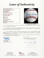 MLB BASEBALL STARS SIGNED BALL LOT WITH AARON, BERRA & MUSIAL.