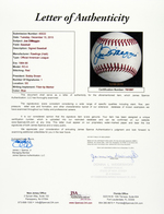 JOE DiMAGGIO SINGLE-SIGNED BASEBALL.