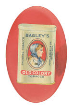 "BAGLEY'S OLD COLONY TOBACCO" PRODUCT CONTAINER MIRROR.