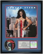 "HOWARD STERN: PRIVATE PARTS" FRAMED RIAA AWARD.