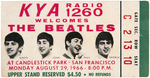 THE BEATLES CANDLESTICK PARK 1966 CONCERT TICKET.