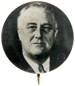 RARE FRANKLIN D. ROOSEVELT PORTRAIT BUTTON.