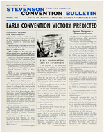 HUGE STEVENSON PAPER ARCHIVE FOCUSED MOSTLY ON THE 1956 DEMOCRATIC NATIONAL CONVENTION.