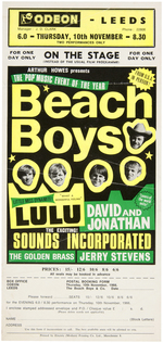 BEACH BOYS CONCERT HANDBILL.