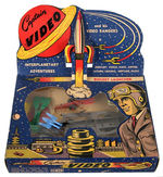 "CAPTAIN VIDEO ROCKET LAUNCHER" BOXED SET.