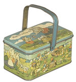 PETER RABBIT ILLUSTRATION HARRISON CADY LITHOGRAPHED CANDY PAIL.