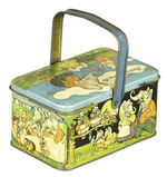 PETER RABBIT ILLUSTRATION HARRISON CADY LITHOGRAPHED CANDY PAIL.