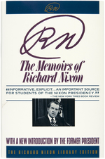 FIVE SIGNED RICHARD NIXON SOFT COVER BOOKS.