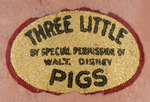 "WHO'S AFRAID OF THE BIG BAD WOLF - THREE LITTLE PIGS" RARE BOXED FUN-E-FLEX FIGURE SET.