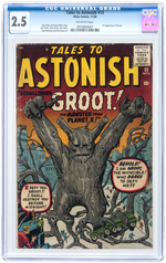 "TALES TO ASTONISH" #13 NOVEMBER 1960 CGC 2.5 GOOD+ (FIRST GROOT).