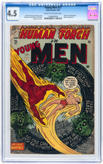 "YOUNG MEN" #27 APRIL 1954 CGC 4.5 VG+.