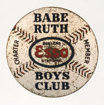 "BABE RUTH ESSO BOYS CLUB" BADGE.