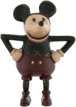 MICKEY MOUSE RARE FRENCH CAST ALUMINUM BANK.