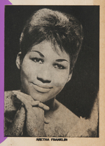 RARE ARETHA FRANKLIN 1965 CONCERT POSTER.