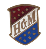 HARRISON AND CLEVELAND FOUR SIMILAR ENAMEL ON BRASS 1888 BADGES.