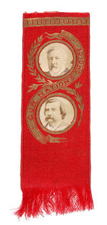 BLAINE CARDBOARD PHOTOS 1884 JUGATE RIBBON.