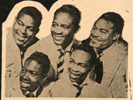 "BIGGEST SHOW OF '54" CONCERT WINDOW CARD FEATURING THE DRIFTERS.