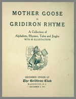 BERRYMAN ORIGINAL ART - 20 OF 80 ILLUSTRATIONS FROM "MOTHER GOOSE IN GRIDIRON RHYME DECEMBER 1911."