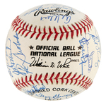 1969 WORLD SERIES CHAMPS NEW YORK METS TEAM-SIGNED BASEBALL.